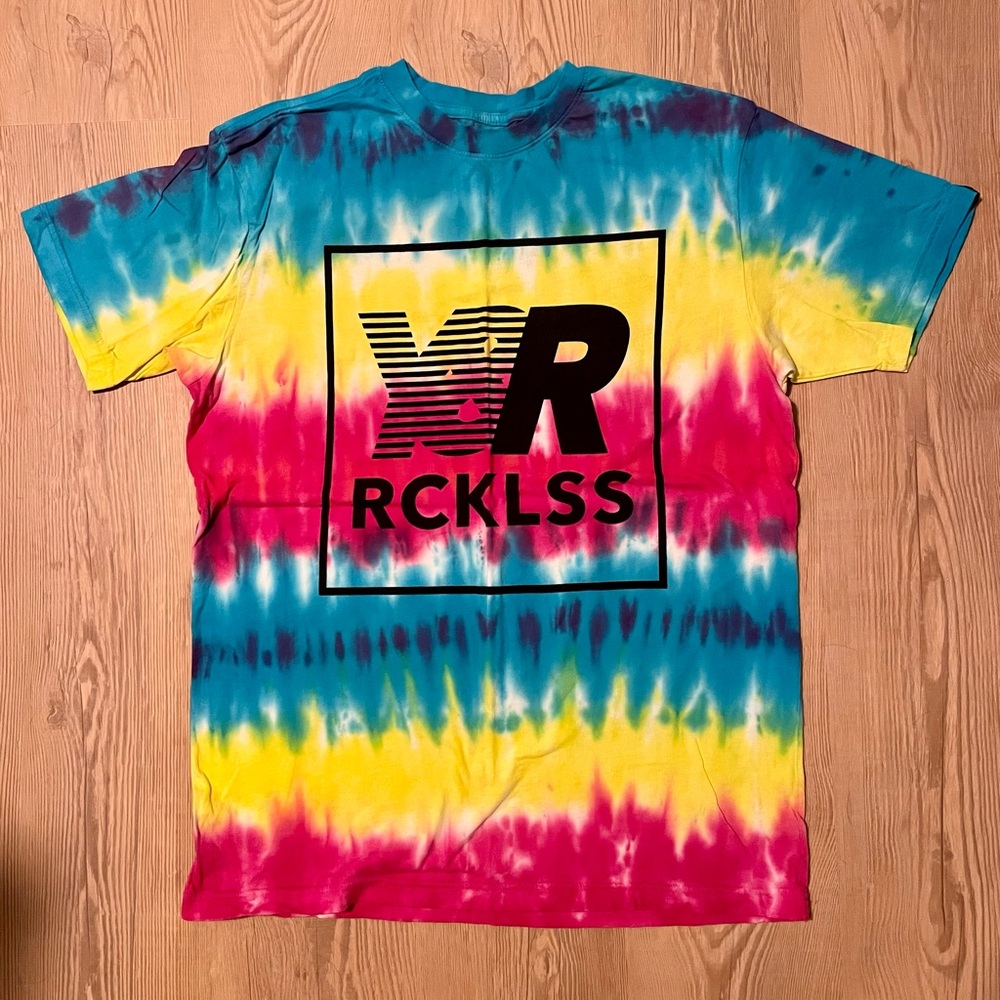 Tie-Die Young & Reckless Graphic T-Shirt Size Large